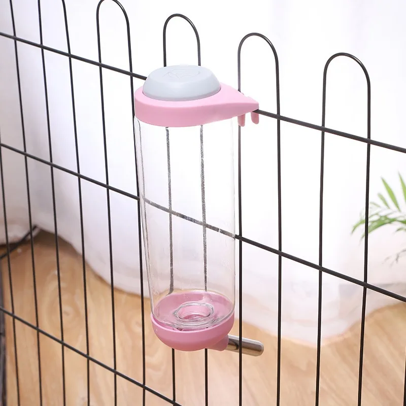 Water dispenser Plastic water bottle feeder Suspended pet guinea pig squirrel rabbit cat dog drinking head pipe fountain