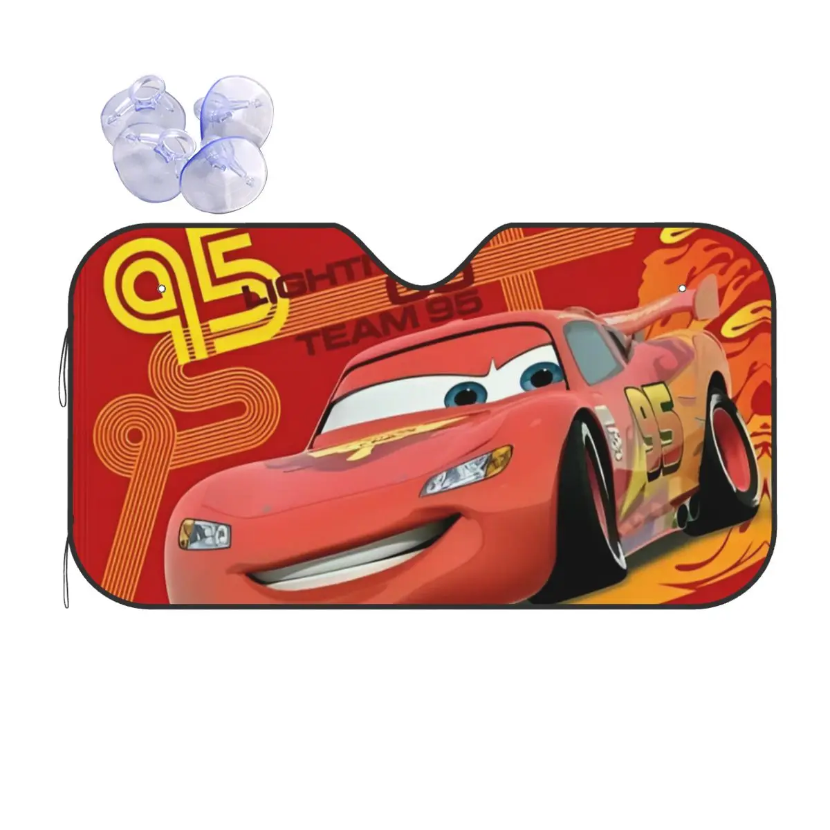

Солнцезащитный козырек Lightning McQueen, универсальный чехол для лобового стекла, передний блок, 76x140 см, чехол для лобового стекла автомобиля, аксессуары, чехлы