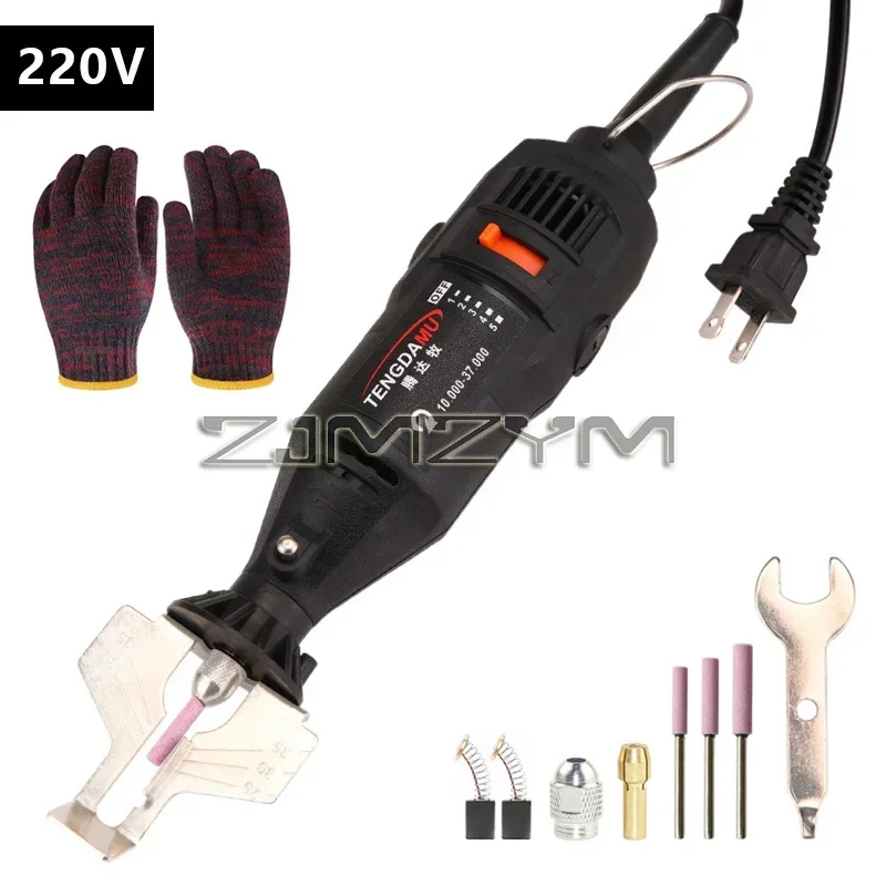 High Speed Electric Chainsaw Sharpener Rotary Grinding Chain Drilling Machine Handheld Mill Die Saw File With Tools Accessories