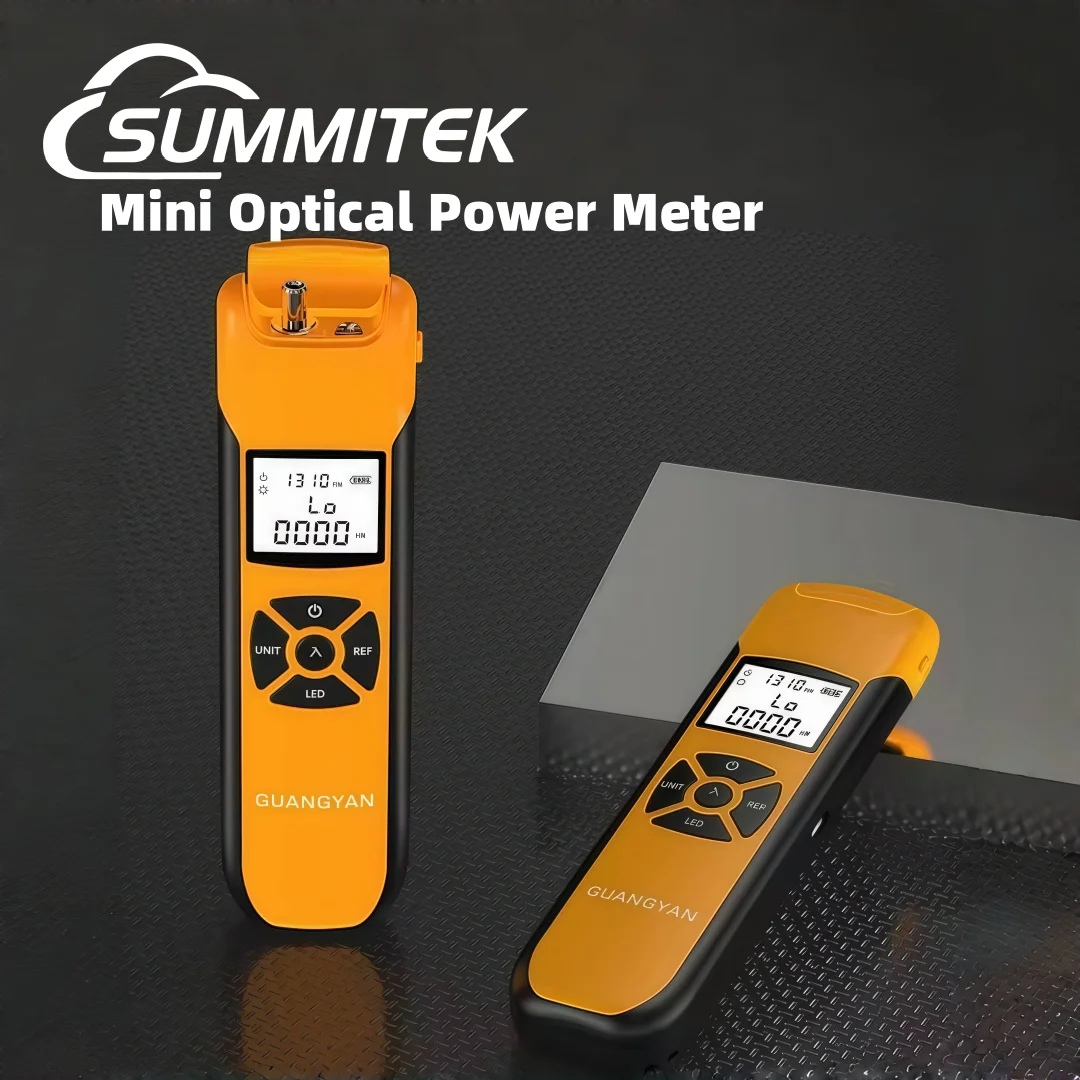 

SUMMITEK G10 Мини-измеритель оптической мощности Высокоточный FC/SC/ST Универсальный USB перезаряжаемый портативный оптоволоконный измеритель с фонариком