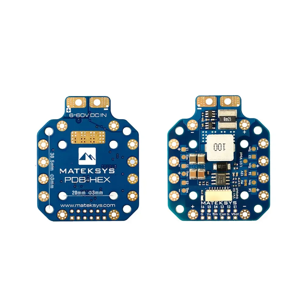 MATEKSYS PDB-HEX 12S 5A 5V/9V/12V BEC Power Distribution Board PDB