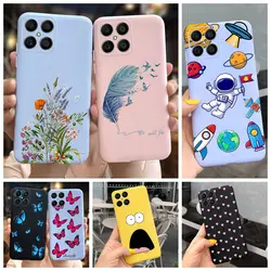 For Huawei Honor X8 Case Cover TFY-LX1 TFY-LX2 TFY-LX3 Phone Cases Feather Matte Cover For Honor X8 2022 X 8 HonorX8 Soft Fundas