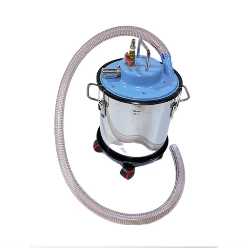 

20L Super Suction Pneumatic Vacuum Cleaner Industrial Stainless Steel Wet Dry Dual-use Dust Collection Bucket