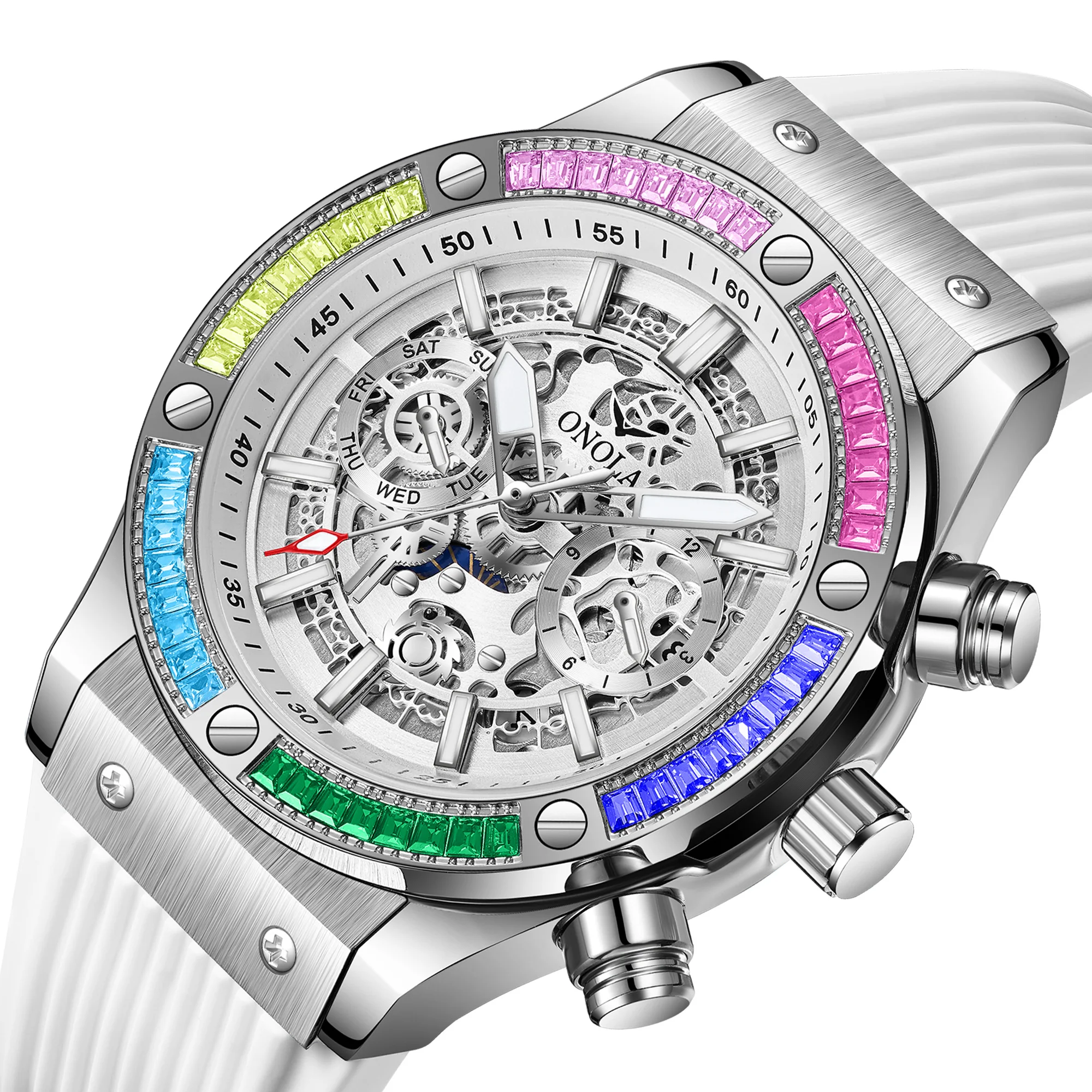2023 Classic Luxury Watch for Menes Multifunction Sports Waterproof Luminous Casual Clock ONOLA Men Mechanic Watches