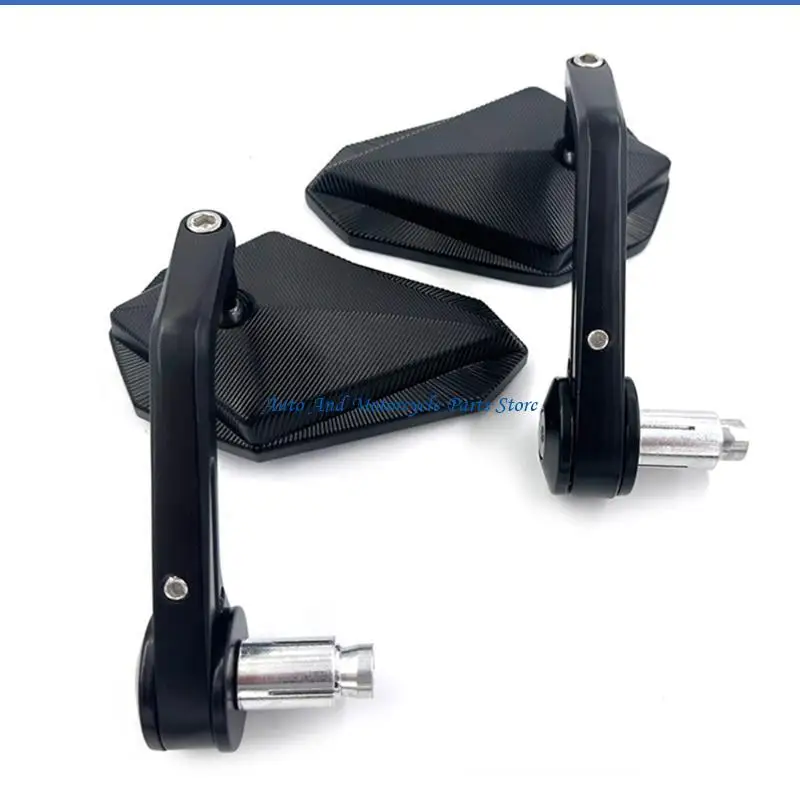 P9FD 2x Motorradglas Universial 22mm 7/8'' Rückspiegel Seitenglas Lenkerhalterung – Detail 8