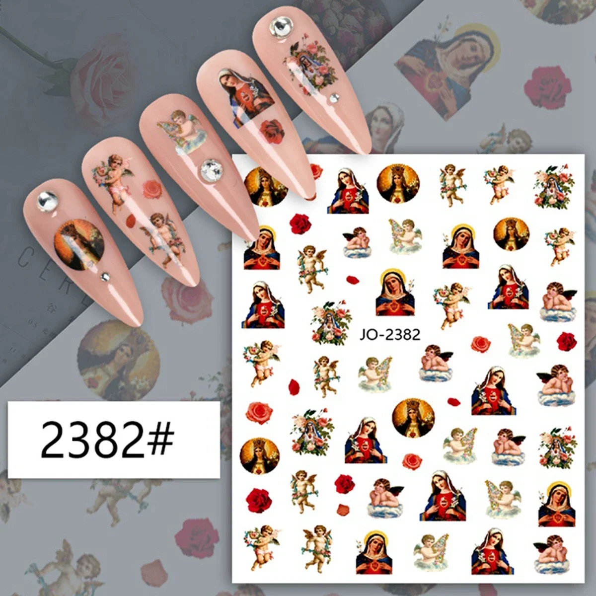 ملصق فن الأظافر للنساء ، أجنحة ملاك كيوبيد عتيقة ، ملصق ذاتي الصنع ، تصميم نسائي ، نمط ، تصميم داخلي ، ديكور أظافر ، جديد
