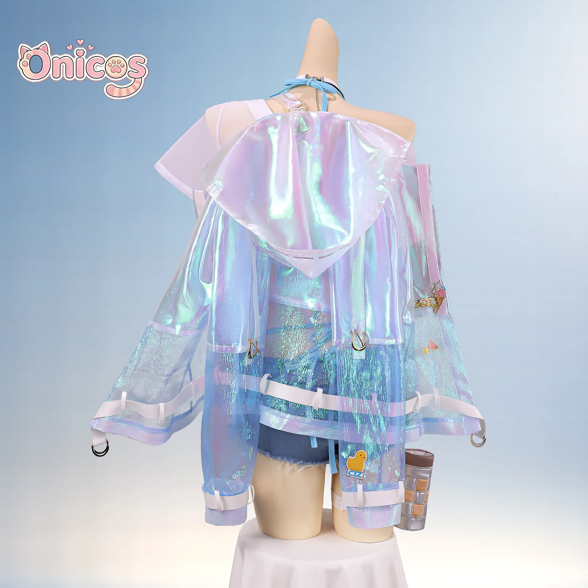 Wuthering Waves Lynne · Mint Candy‌‌ Full Set Summer Swimsuit Outfit Game Cosplay Costume For Carnival Beach Party Onicos view 3