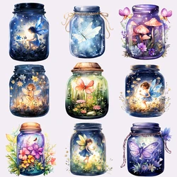 25cm Dreamy Elf Bottle Iron-on Transfers For Clothing Fusible Patch Heat Transfer Sticker For T Shirt Thermoadhesive Patches