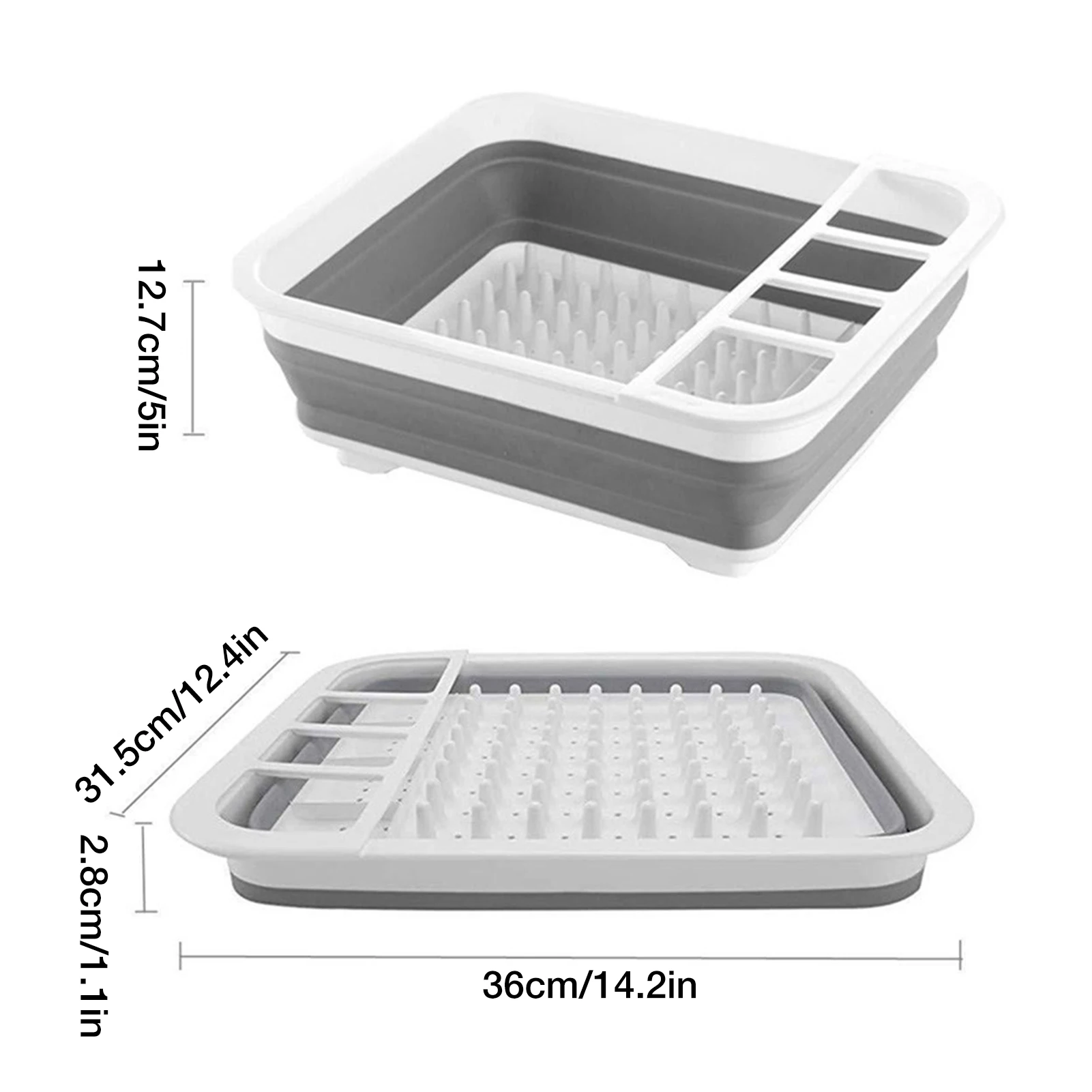 Portable Foldable Dish Rack Kitchen Drainer Tool Bowl Tableware Plate Storage Organizer Holder Drying Rack Dinnerware Organizer