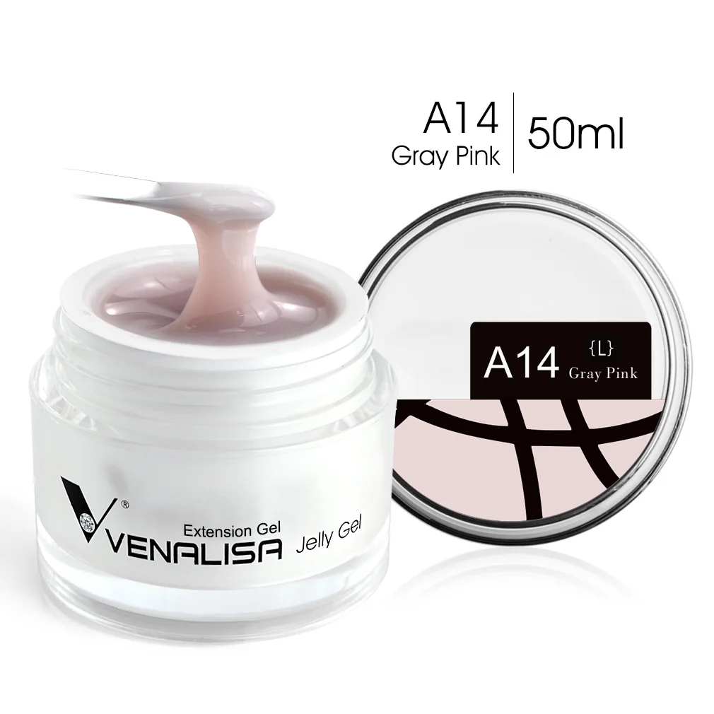 VENALISA Clear Color Extension Gel Pearl Glittle Gel Canni Supply Camouflage Fasting Jelly Nail Gel Zelfnivellerende acrylgel