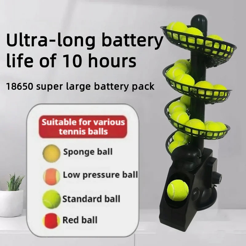Tennis ball throwing machine ball serving machine portable tennis trainer indoor and outdoor children and adults