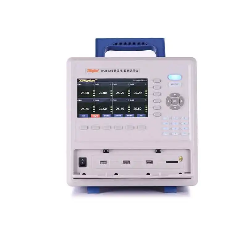 Tonghui TH2552 TH2553 Multichannel Temperature Recorder Standard Data Logger TH25521 Eight-way Data Sampling Module