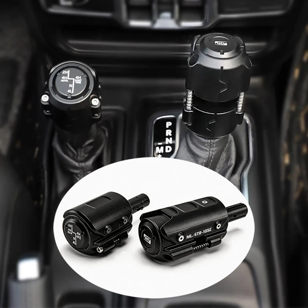 Lantsun F2019 Car Shift Handle Cover Aluminum-magnesium Alloy Shift Knob Cover for Jeep for Wrangler JL2018+, Euro edition