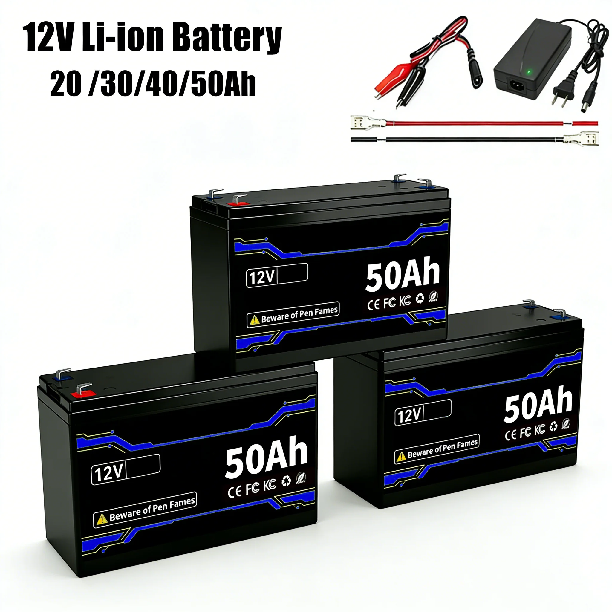 12V 20-50Ah Portabl…