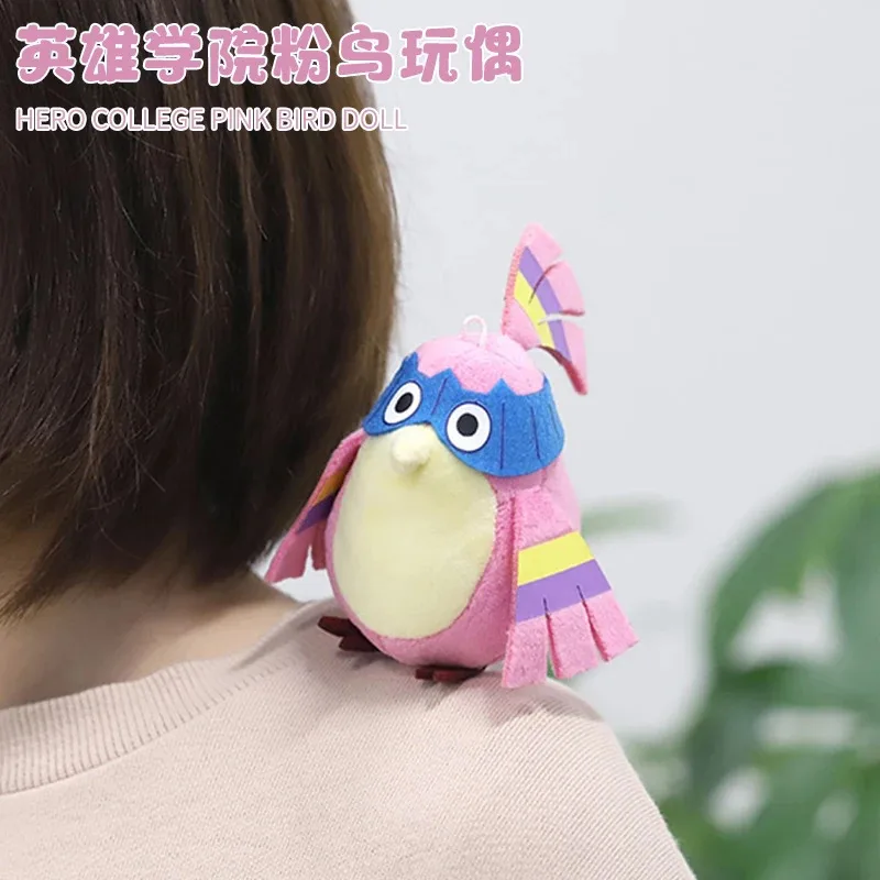 

My Hero Academia Pink Bird Q версия швабра хлопковые подвески официальная натуральная кукла японский мультфильм Рождественский кавайный подарок