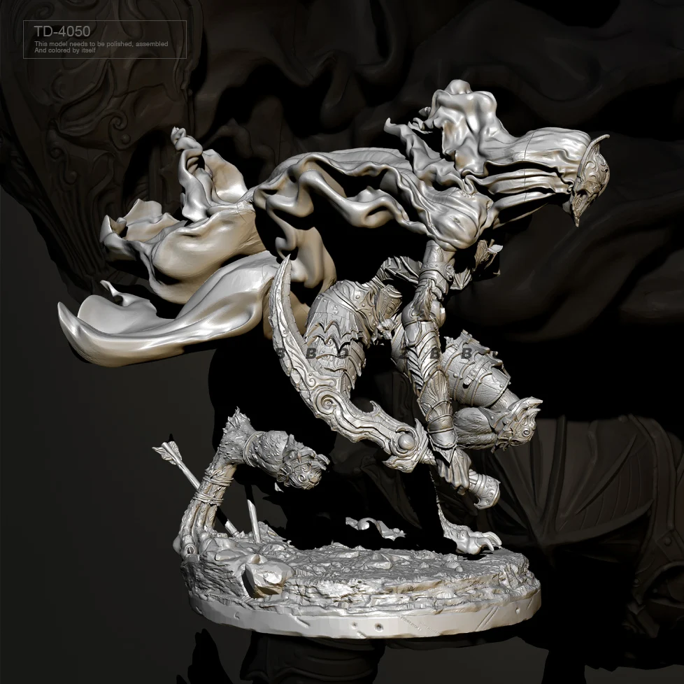 55mm 75mm Resin figure model kit DIY colorless and self-assembled TD-4050