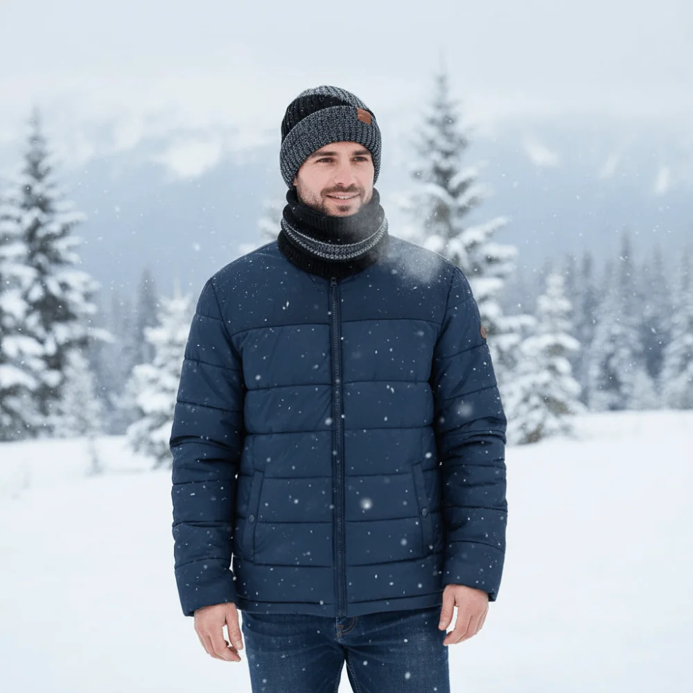 

Модная утолщенная зимняя шапка, шарф, комплект, ветрозащитная, мягкая, теплая, холодостойкая защита ушей для женщин