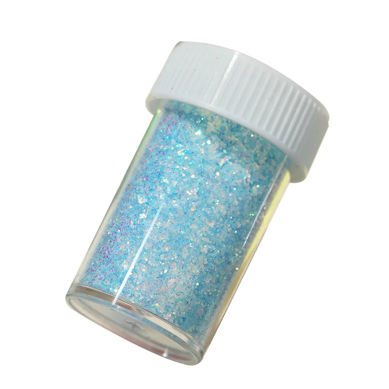 1jar Iridescent Bulk Glitter Nail Powder Sparkly Pigments Decoration Manicure Accessories DIY Crafts Nail Supplies Professionals