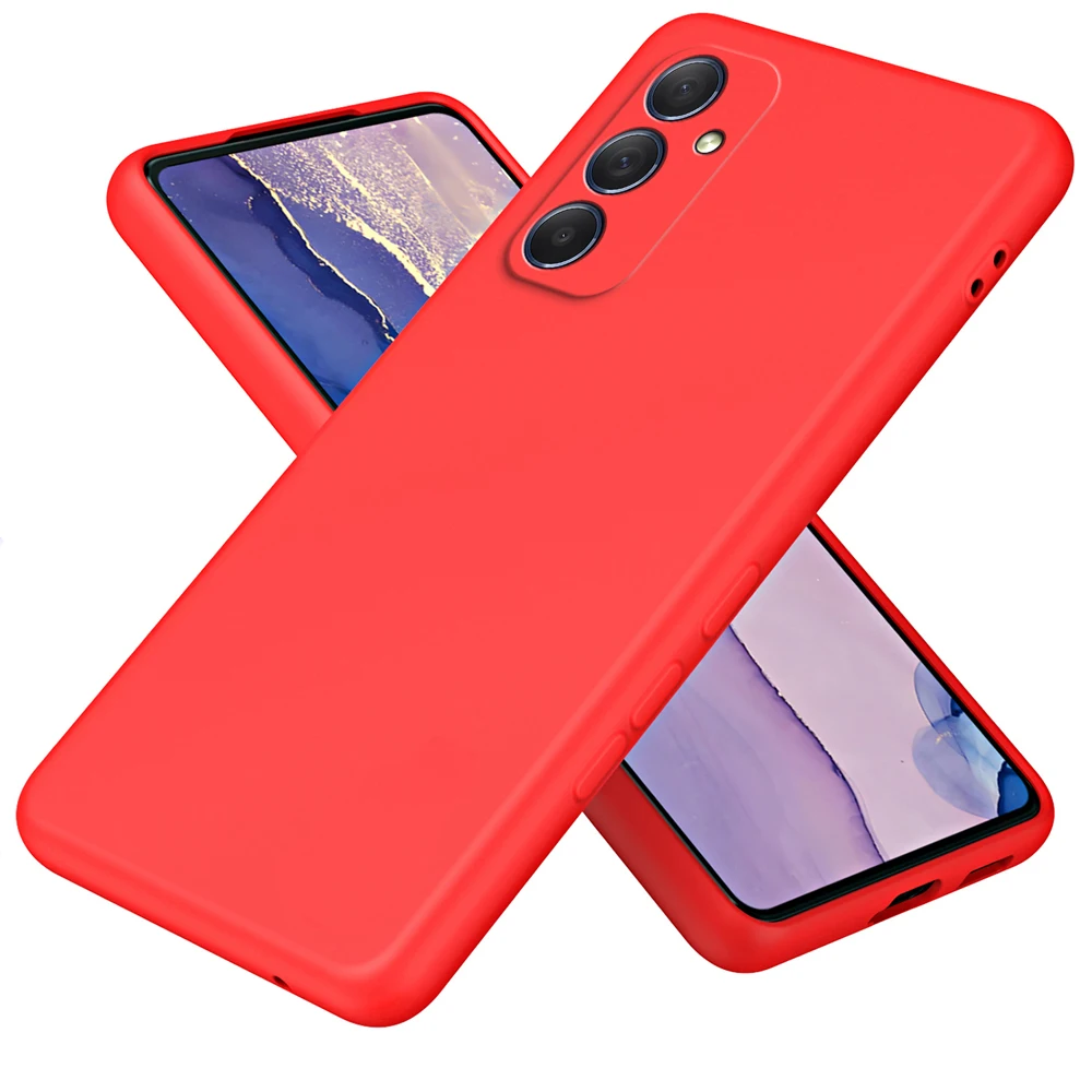 Luxe Vloeibare Siliconen Telefoon Case Voor Samsung Galaxy A16 A26 A36 A56 A06 A05 A05S A15 A25 A35 A55 5G Covers - afbeelding 1