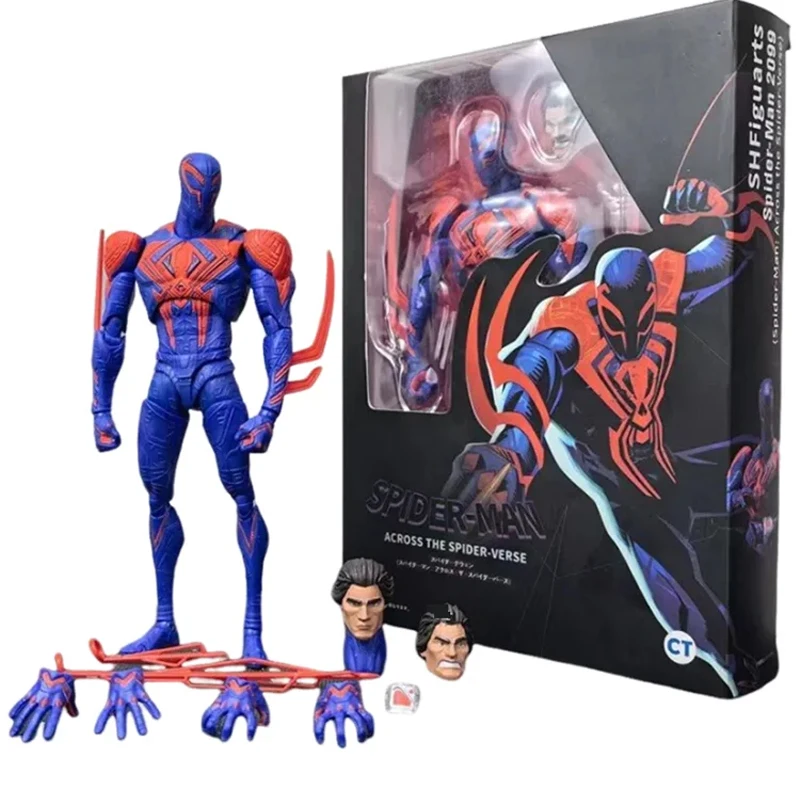 Spiderman 2099 Action Figures Across The Spider-Verse Part One S.H.Figuarts Spider-Man Figure Shf Doll Collectible Toys Gift