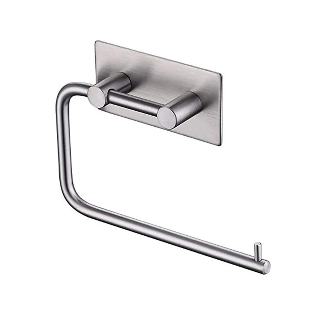 

Self Adhesive Toilet Paper Holder Stainless Steel Tissue Paper Dispenser Roll Towel Holder Rack