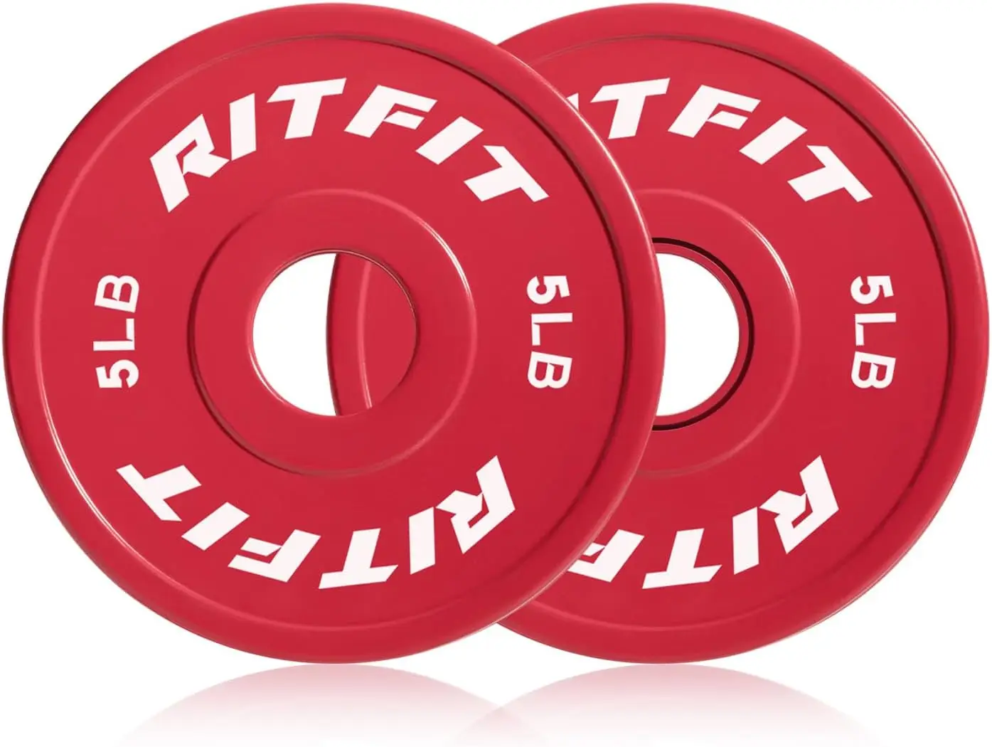 Colored Fractional Rubber Weight Plates for Starting Strength and Progressive Overload Training, Pair and Sets