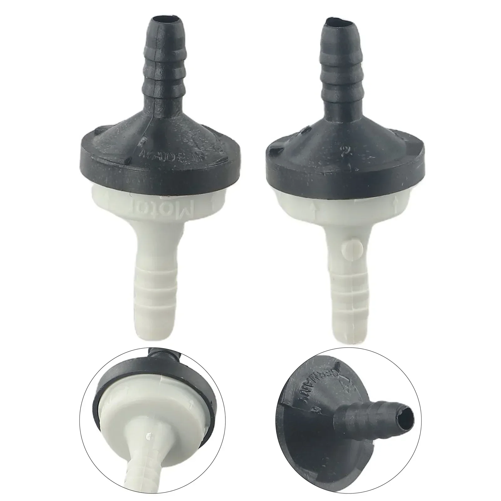 

Efficient And Easy To Install Vacuum Air Pump Check Valves (2 Pack) For A4 For TT For Passat 1 8T Black & White