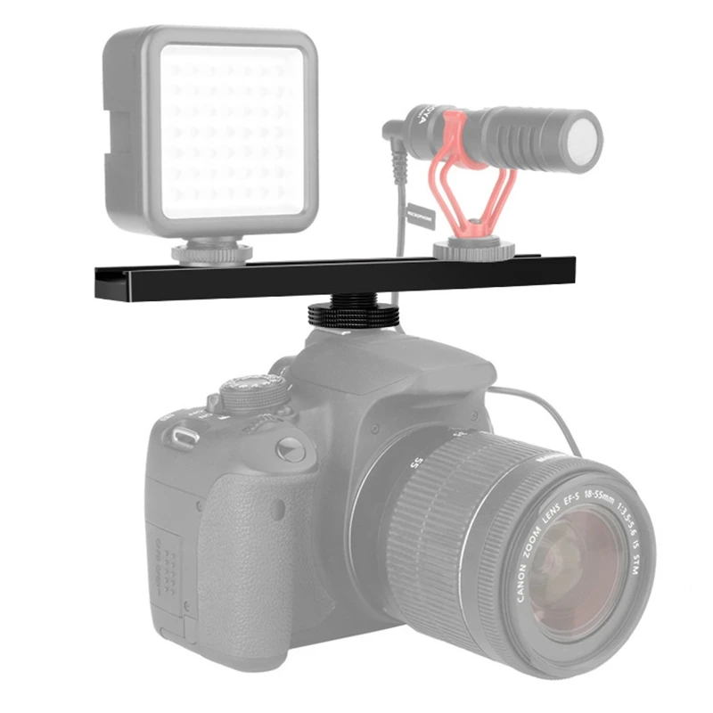 A37T-طول الإفراج السريع لوحة كاميرا Slr متعددة الكاميرا الحذاء الساخن قوس فلاش خارجي ميكروفون ترايبود Gimbal