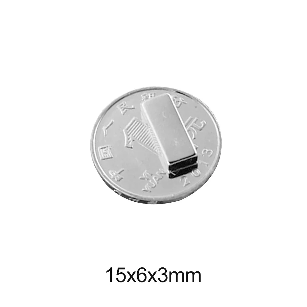 15X6X3 Blok Magnet Kuat Lembar Magnet Magnet Kuat 15X6X3Mm untuk Kulkas Rumah, Kantor, DIY 15*6*3