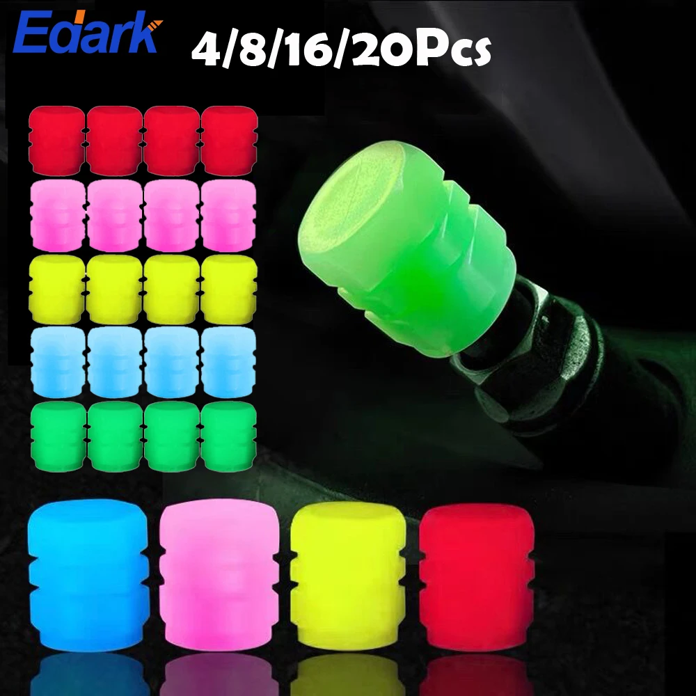 

Mini Luminous Tire Valve Caps Car Motorcycle Glowing Valve Cover Tire Wheel Hub Styling Decor Auto Accessories Five Colors New