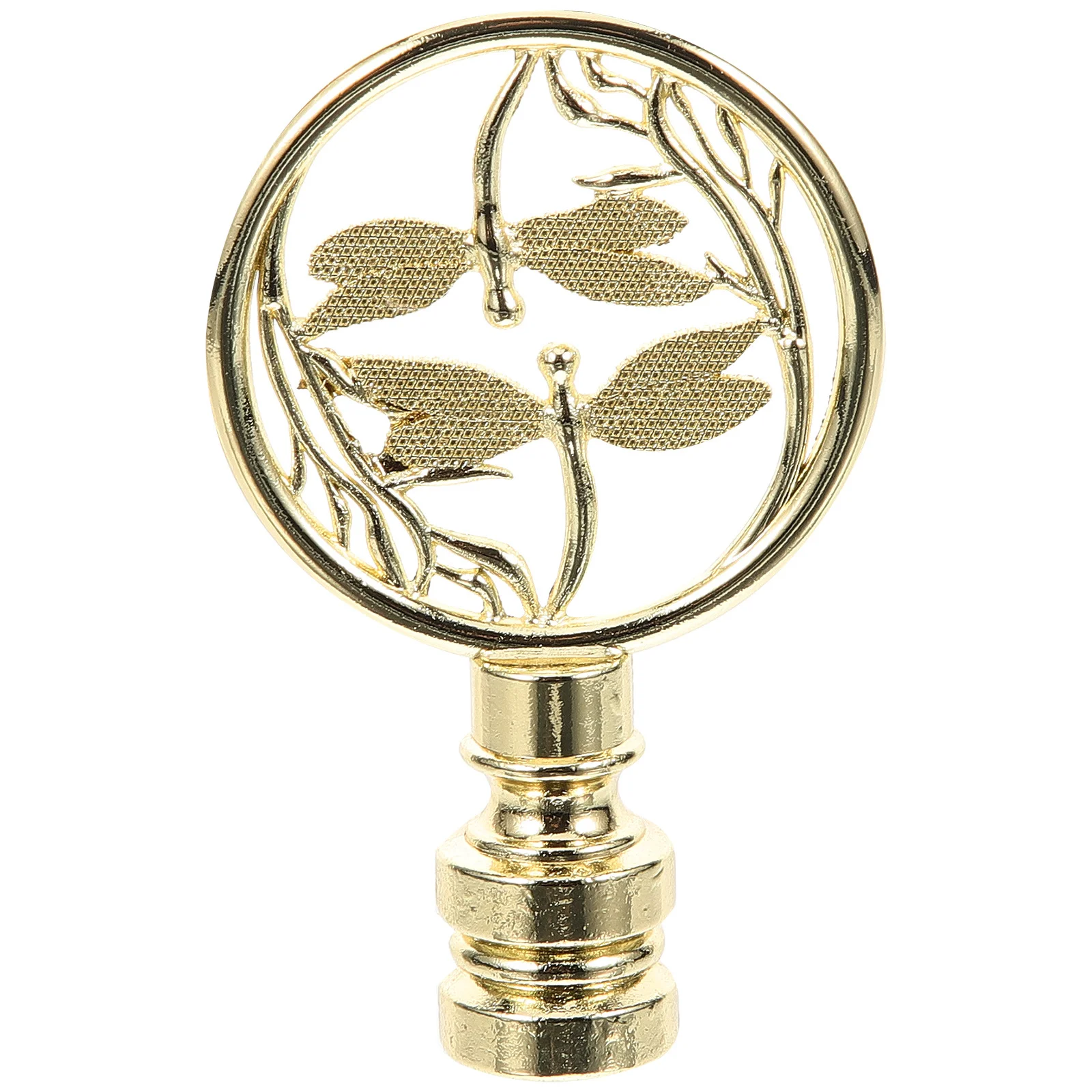

Chic Lamp Finial Replacement Tapped Light Screw Cap Vintage Style Decor for Lamp Shade Compact Portable Lampshade Holder Harp