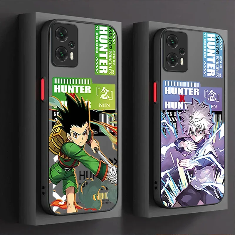 Capa Hunter X Hunter para Xiaomi, Matte PC Etui, 13T, 12T, 11T, 10T, 13, 12, 11 Lite, NE, POCO X6, M6 Pro, 4G, X3, NFC, X4, GT, X5, F3, F4, F5, F6