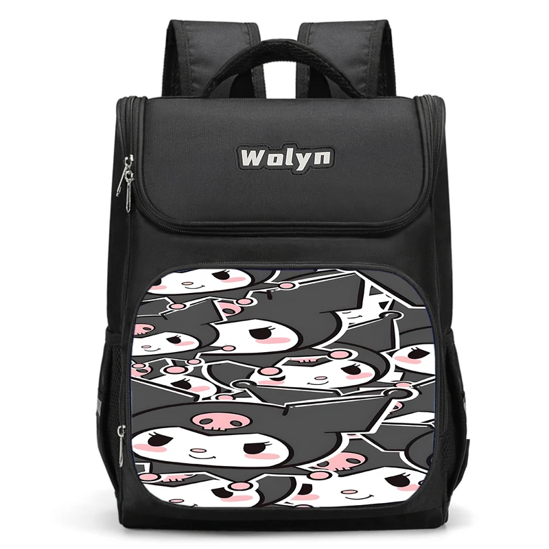 Mochila grande e bonito anime Kuromi para homens e mulheres, durável e multi-compartimento, bolsa escolar para crianças, meninos e meninas, bolsa de viagem, Y2K