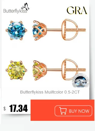 Butterflykiss Echte 1 CT D-Farbe Moissanit-Ohrstecker für Damen, Top-Qualität, 925er Sterlingsilber, funkelnder Hochzeitsschmuck – Detail 4