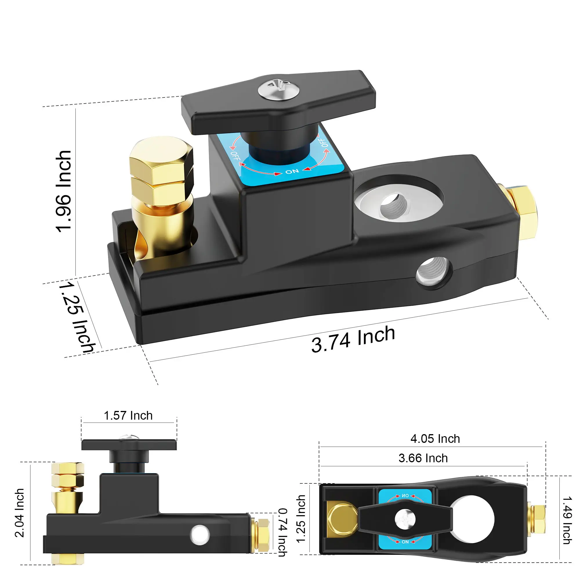 

Universa 12V Car Battery Disconnect Switch, Battery Cut Off Switch, Battery Kill Switch Power Cut Isolator Kill Switch for Truck