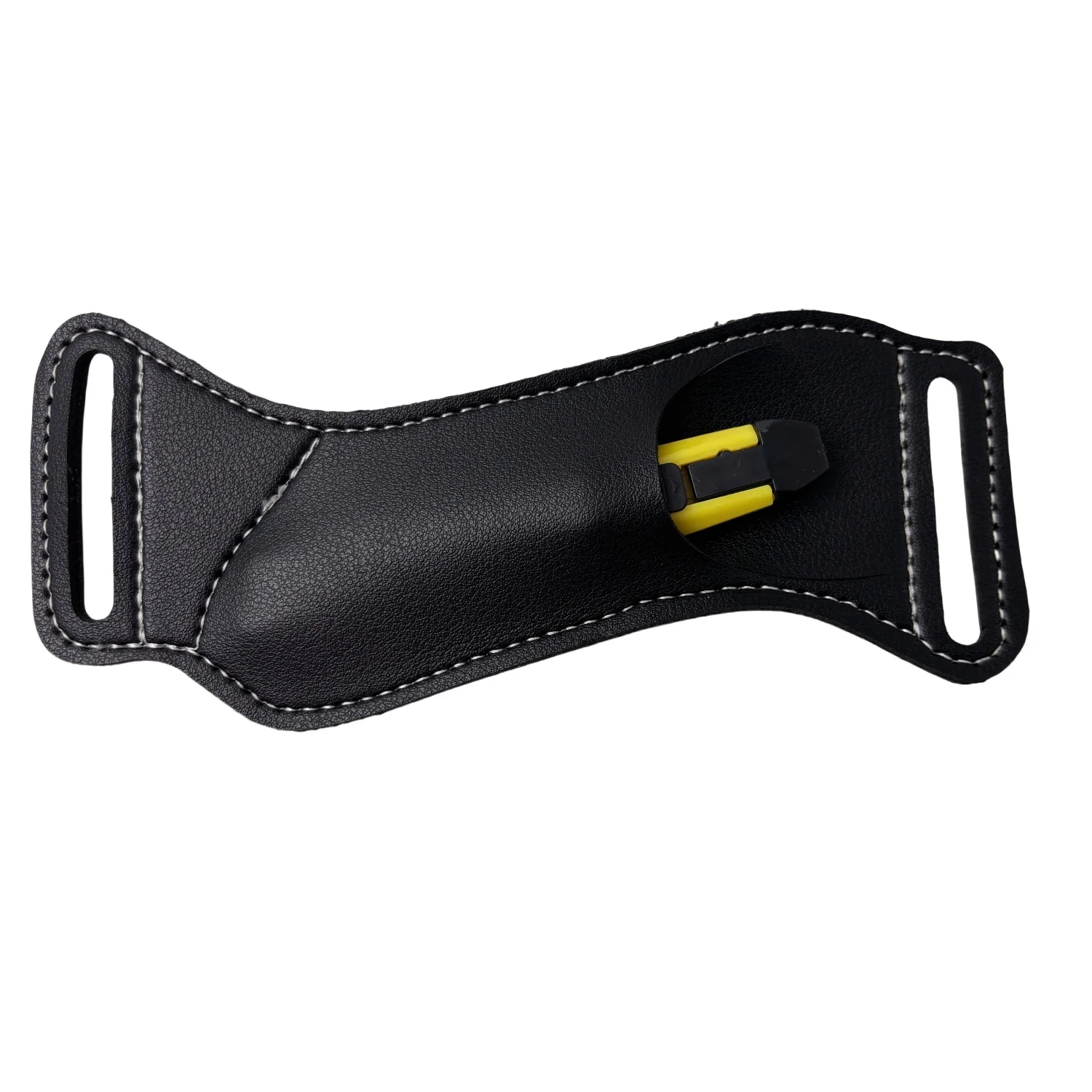 EDC Leather Pocket Organizer for Folding Knife Mini Knife Pouch Multitool EDC Carrier Pocket Slip with Belt Loop Brown view 6