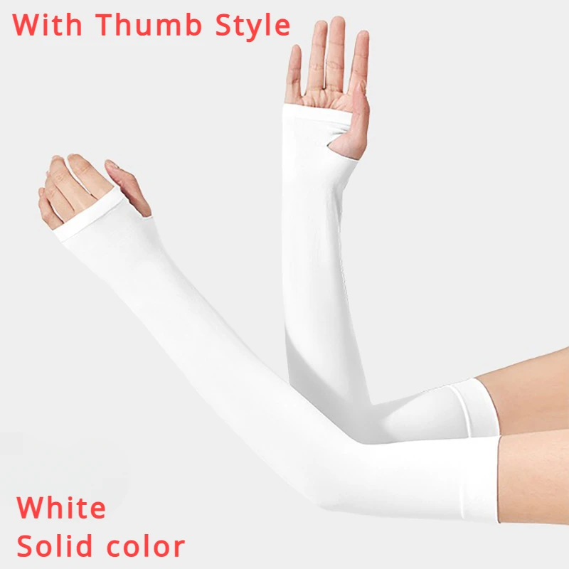 Ice Cooling Sports Arm Sleeves Cycling Running Basketball Arm Warmers Summer UV Protection Volleyball Bicycle Cuffs Men Women