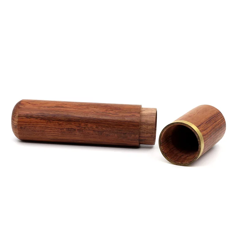 Portable Solid Wood Cigar Tube, Handmade Cigar Moisturizing, Tool Accessories with Gift Box, New