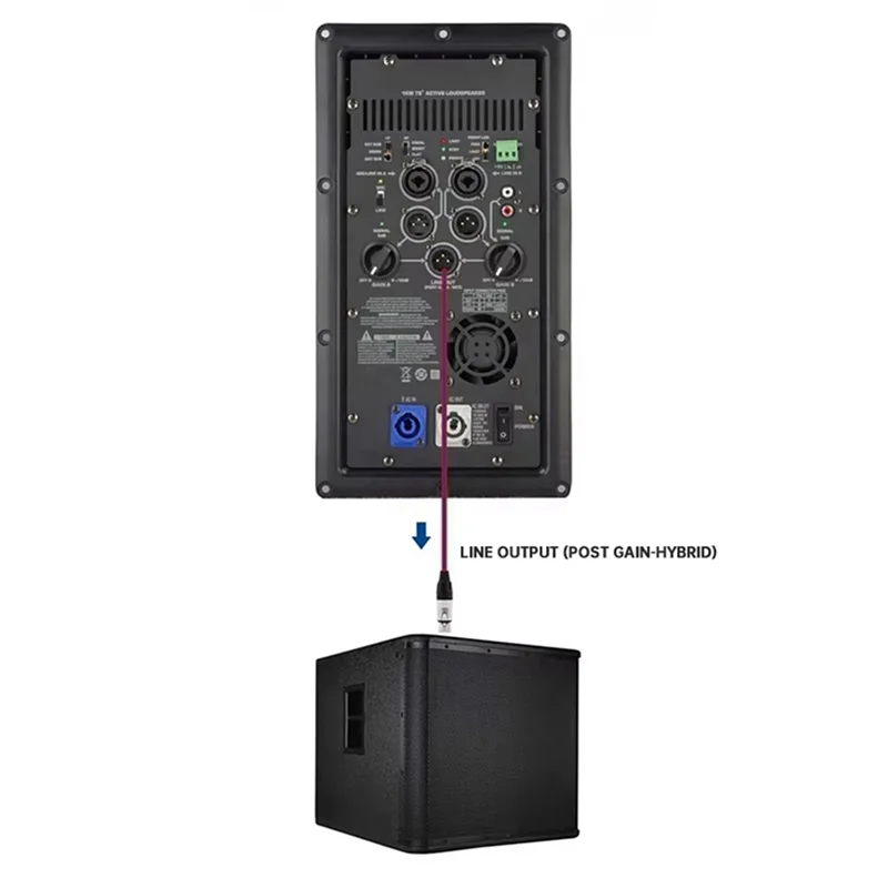 【USB-C Cable】2X K12A Professional Digital Power Amplifier Module 1000W Active Class D Power Amplifier Broad