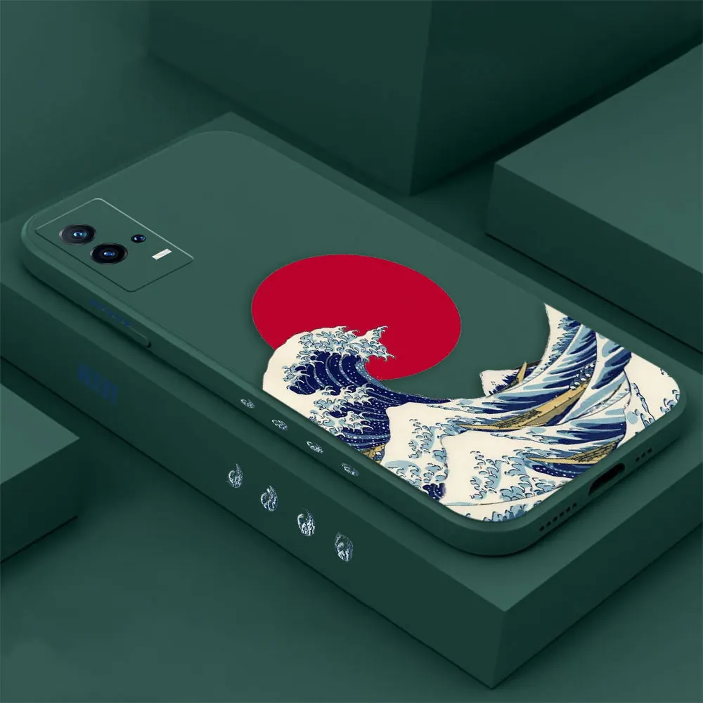 Fashion Japan The Great Wave Off Kanagawa Cqoue For iPhone15 Case For Apple iPhone 15 14 13 12 11 Pro Max 8 7 SE X XR Plus Cover