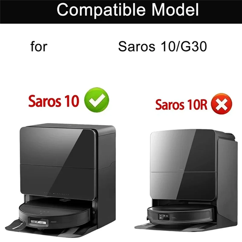 A86I-Roborock Saros 10/G30 로봇 진공 청소기 교체 메인 사이드 브러시 HEPA 필터 걸레 천 먼지 봉투 부품