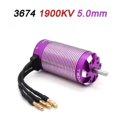 Brushless Sensorless Motor 3674/3660/3650 4 Poles for 1:8 1:10 WLtoys HSP Tamiya Trxs GTR RC Off-Road Racing Buggy Cars