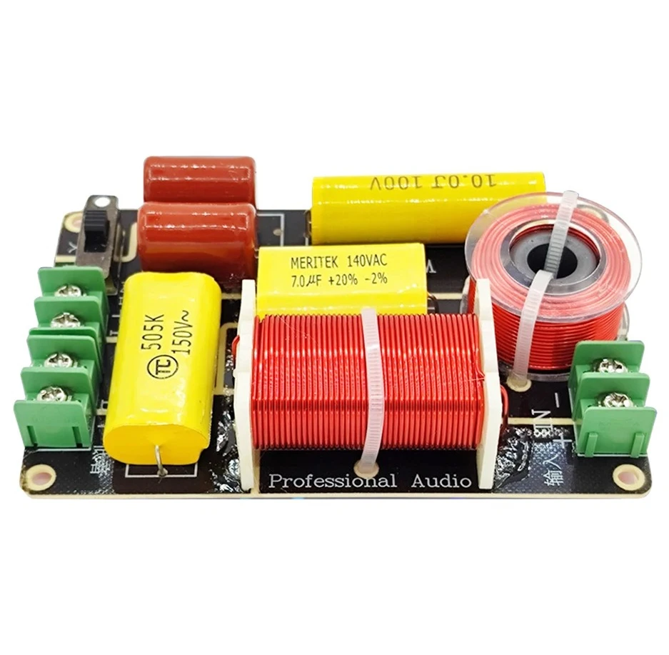 2 udsWEAH-250250W filtro cruzado de alta y baja frecuencia, divisor de altavoz de 2 canales, placa de circuito de filtro de Audio HiFi