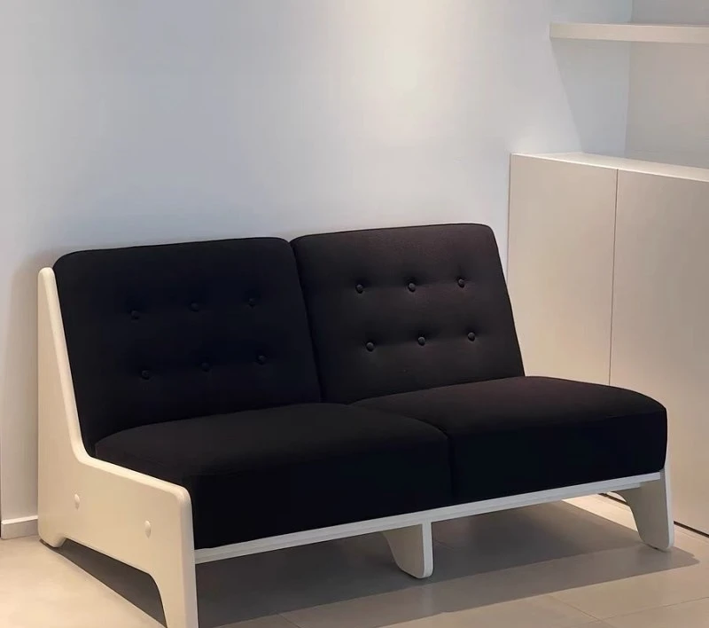 Nordic minimalist fabric modular biscuit sofa, simple fresh colors for living room, multi-person leisure sofa