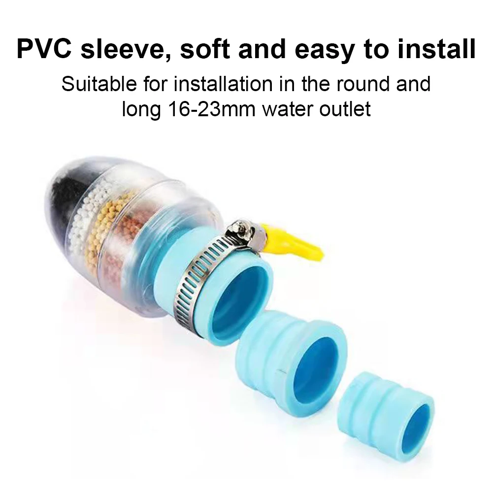 Purificador de torneira de poupança de água para torneira de cozinha Purificador de 5 camadas Filtração de carbono ativado Lavar a cabeça Filtros de limpeza do bocal