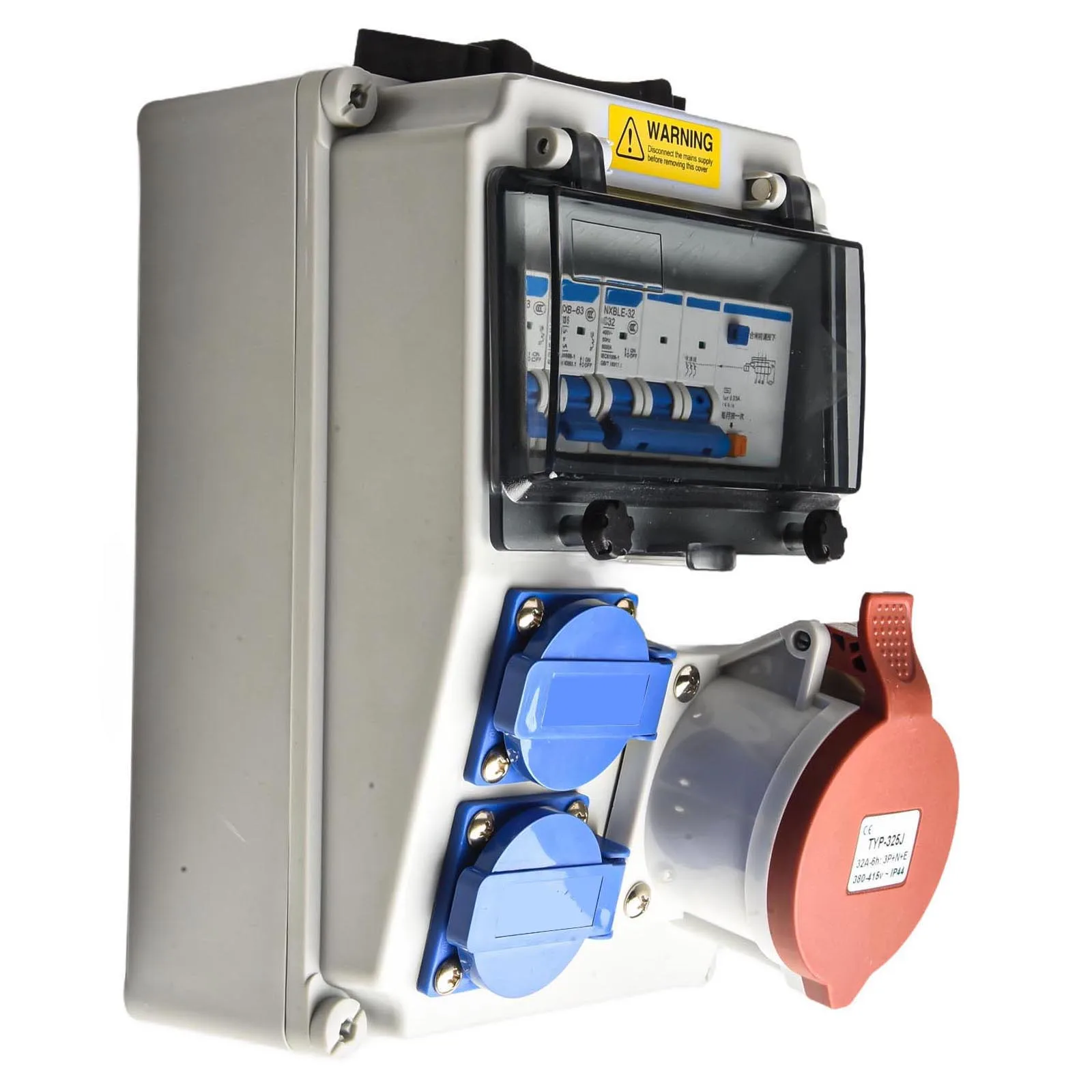 

Construction Site Power Box IP65 Socket Box High Temperature Resistant Home Electrical Setup For Construction Sites
