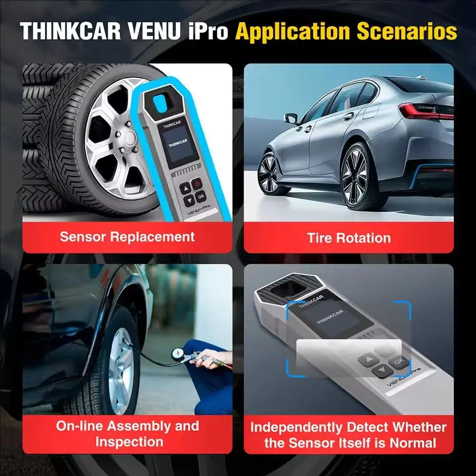 أداة تشخيص ضغط الإطارات THINKCAR VENU-I PRO TPMS pk THINKCAR T90 315 ميجا هرتز/433 ميجا هرتز برمجة الاستشعار العمل مع THINKCAR S3 #6