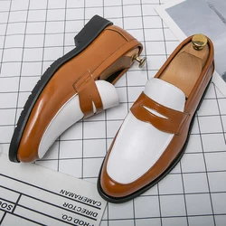 Male Luxury Business Oxford Leather Designer Mens Classic Smile Formal Dress Shoes for Men Falts Office Wedding Flats Footwear