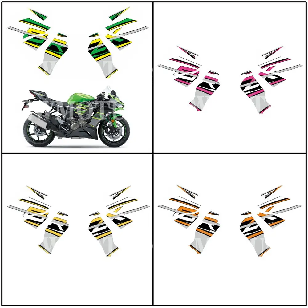 For KAWASAKI ZX-6R ZX6R 636 2019-2023 2019 2020 2021 2023 Ninja Motorcycle Accessories Fairing Sticker Whole Car Sticker Kit