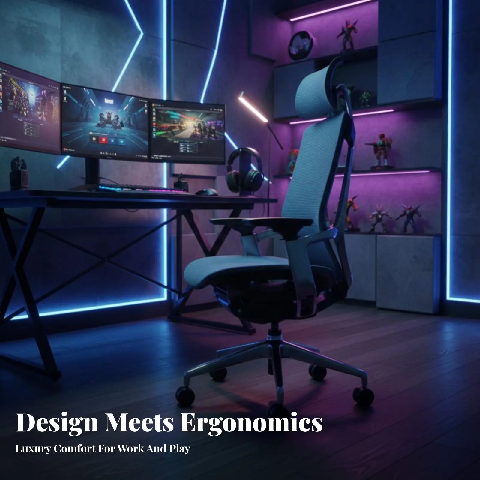 Cadeira Ergonômica Highspine: Suporte para Móveis de Escritório com Recursos Ajustáveis e Acolchoamento para Estudantes e Jogadores de Esports